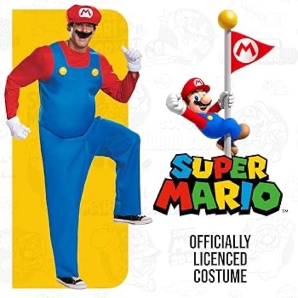 Disguise Super Mario Kids Costume - Blue and Red - Picture 8 of 13